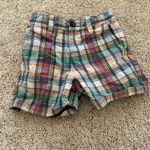 Janie and Jack Colorful Plaid Shorts
